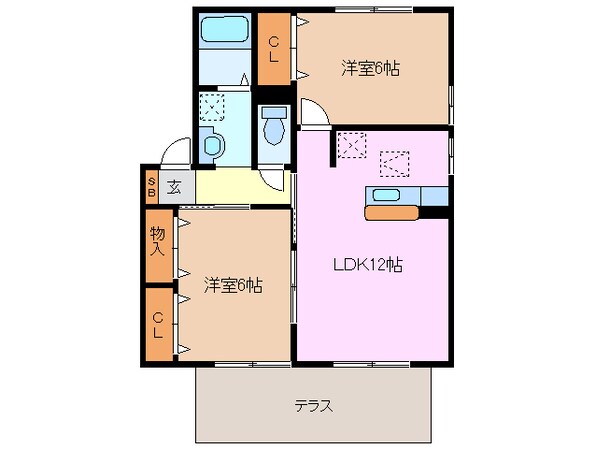 高茶屋駅 徒歩33分 1階の物件間取画像